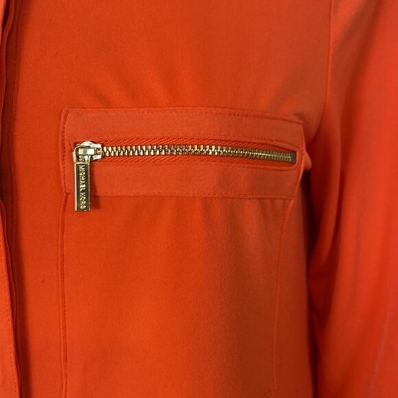 Michael Kors Tunic Top Orange Size Small - Picture 2 of 8